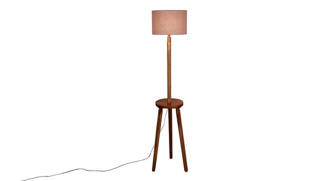 Gwyneth Grey Cotton Shade Floor Lamp (Grey) by Urban Ladder - Front View Design 1 - 494733