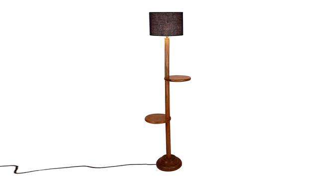 Ivana Blue Cotton Shade Floor Lamp (Blue) by Urban Ladder - Front View Design 1 - 494736