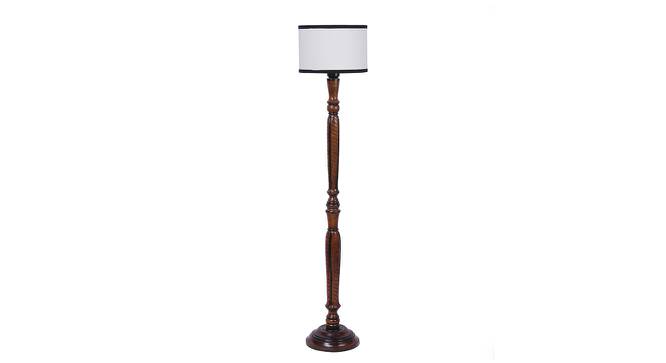 Bruno Brown Cotton Shade Floor Lamp (Multicolor) by Urban Ladder - Cross View Design 1 - 494741