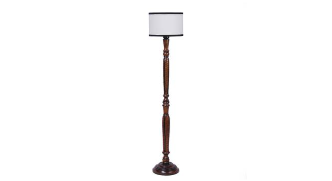 Bruno Brown Cotton Shade Floor Lamp (Multicolor) by Urban Ladder - Cross View Design 1 - 494741