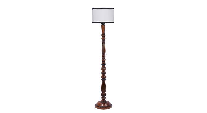 Cannon Brown Cotton Shade Floor Lamp (Multicolor) by Urban Ladder - Cross View Design 1 - 494743