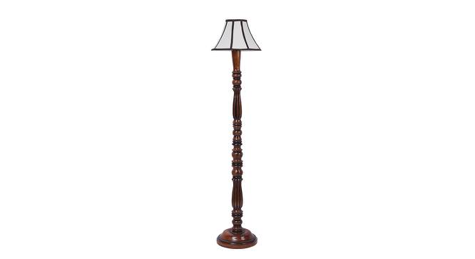 Carey Brown Cotton Shade Floor Lamp (Multicolor) by Urban Ladder - Cross View Design 1 - 494744