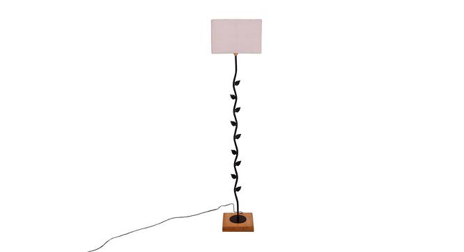 Edythe Grey Cotton Shade Floor Lamp (Grey) by Urban Ladder - Cross View Design 1 - 494752