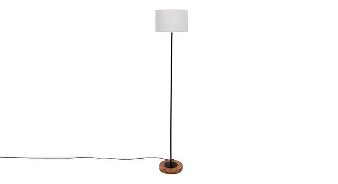 Emme Grey Cotton Shade Floor Lamp (Grey) by Urban Ladder - Cross View Design 1 - 494753
