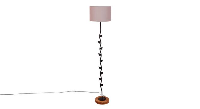 Ewan Grey Cotton Shade Floor Lamp (Grey) by Urban Ladder - Cross View Design 1 - 494754