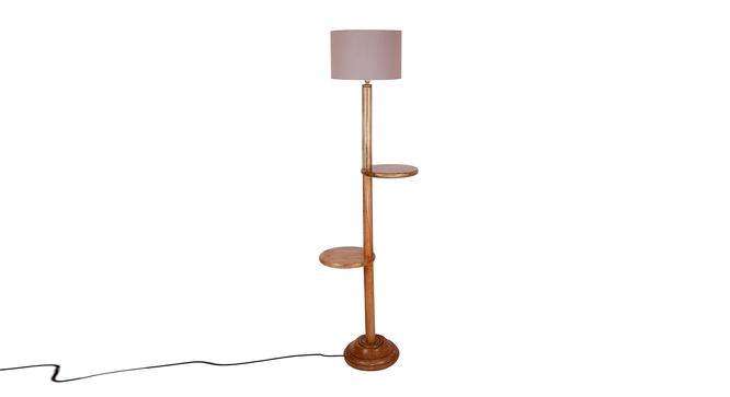 Hillary Grey Cotton Shade Floor Lamp (Grey) by Urban Ladder - Cross View Design 1 - 494758