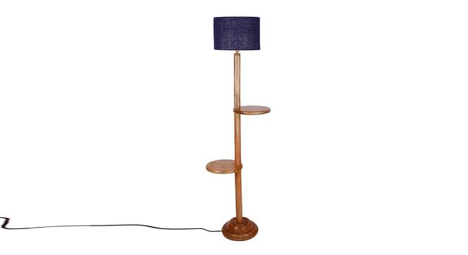 Ivana Blue Cotton Shade Floor Lamp (Blue) by Urban Ladder - Cross View Design 1 - 494759