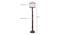 Cannon Brown Cotton Shade Floor Lamp (Multicolor) by Urban Ladder - Design 1 Dimension - 494791