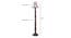 Carey Brown Cotton Shade Floor Lamp (Multicolor) by Urban Ladder - Design 1 Dimension - 494792