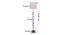 Edythe Grey Cotton Shade Floor Lamp (Grey) by Urban Ladder - Design 1 Dimension - 494800