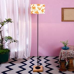 devansh Eddie Multicolour Cotton Shade Floor Lamp-picture-11