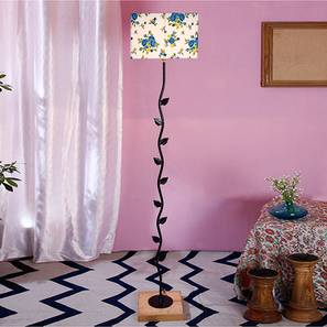 Bedroom Furniture In Bhubaneswar Design Ellen Multicolour Cotton Shade Floor Lamp (Multicolor)