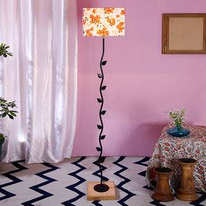 Ellie Multicolour Cotton Shade Floor Lamp-image-8