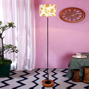 Evangeline Multicolour Cotton Shade Floor Lamp-image-43
