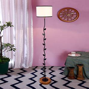 Ewan Multicolour Cotton Shade Floor Lamp-image-39
