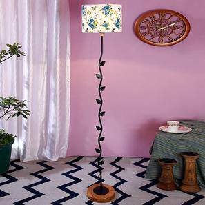 Femi Multicolour Cotton Shade Floor Lamp-image-40
