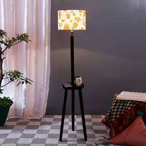 Bedroom Furniture In Bhubaneswar Design Gwen Multicolour Cotton Shade Floor Lamp (Multicolor)