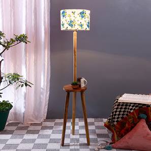 devansh Hazelle Multicolour Cotton Shade Floor Lamp-picture-18