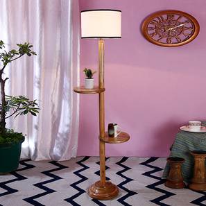 Hiroko Multicolour Cotton Shade Floor Lamp-image-2