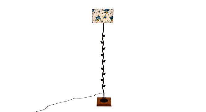 Ellen Multicolour Cotton Shade Floor Lamp (Multicolor) by Urban Ladder - Front View Design 1 - 494836