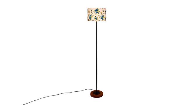 Etta Multicolour Cotton Shade Floor Lamp (Multicolor) by Urban Ladder - Front View Design 1 - 494840