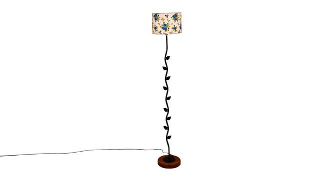 Femi Multicolour Cotton Shade Floor Lamp (Multicolor) by Urban Ladder - Front View Design 1 - 494844