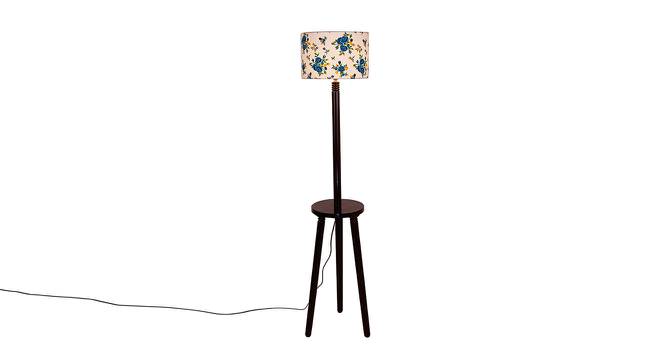 Guzman Multicolour Cotton Shade Floor Lamp (Multicolor) by Urban Ladder - Front View Design 1 - 494848