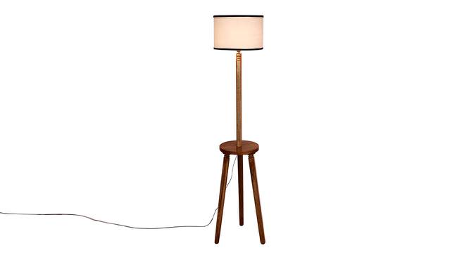 Harlow Multicolour Cotton Shade Floor Lamp (Multicolor) by Urban Ladder - Front View Design 1 - 494851