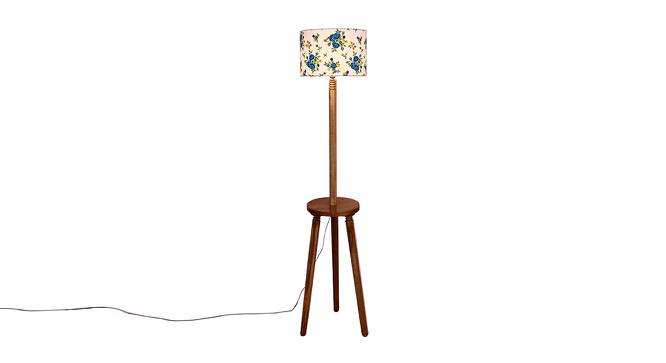 Hazelle Multicolour Cotton Shade Floor Lamp (Multicolor) by Urban Ladder - Front View Design 1 - 494852
