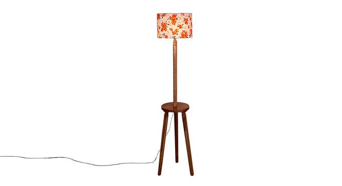 Heath Multicolour Cotton Shade Floor Lamp (Multicolor) by Urban Ladder - Front View Design 1 - 494853