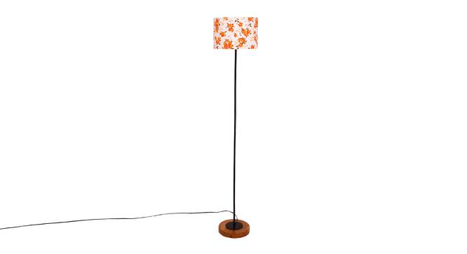 Evangeline Multicolour Cotton Shade Floor Lamp (Multicolor) by Urban Ladder - Cross View Design 1 - 494864