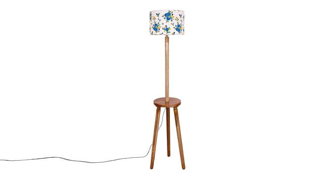 Hazelle Multicolour Cotton Shade Floor Lamp (Multicolor) by Urban Ladder - Cross View Design 1 - 494875
