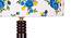 Guzman Multicolour Cotton Shade Floor Lamp (Multicolor) by Urban Ladder - Design 1 Side View - 494893