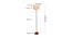 Evangeline Multicolour Cotton Shade Floor Lamp (Multicolor) by Urban Ladder - Design 1 Dimension - 494913