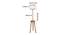 Harlow Multicolour Cotton Shade Floor Lamp (Multicolor) by Urban Ladder - Design 1 Dimension - 494923