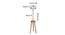 Hazelle Multicolour Cotton Shade Floor Lamp (Multicolor) by Urban Ladder - Design 1 Dimension - 494924