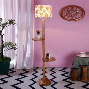 Jack Multicolour Cotton Shade Floor Lamp-image-11