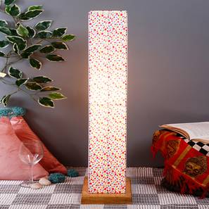 Chet Multicolour Cotton Shade Floor Lamp-image-39