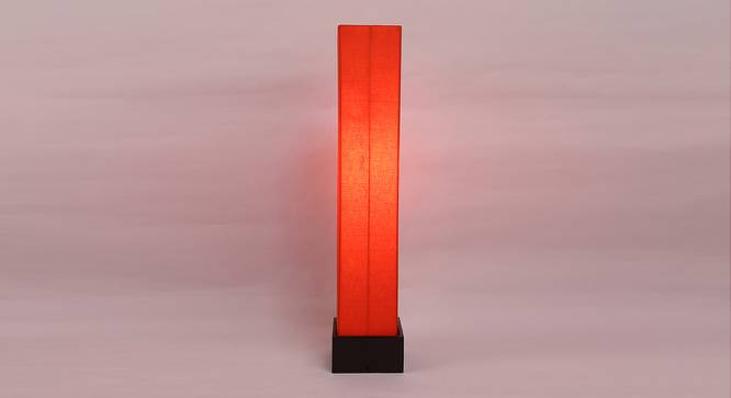 Cicely Orange Cotton Shade Floor Lamp (Orange) by Urban Ladder - Front View Design 1 - 494954