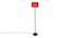 Estelle Maroon Cotton Shade Floor Lamp (Maroon) by Urban Ladder - Front View Design 1 - 494957