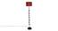 Felicia Maroon Cotton Shade Floor Lamp (Maroon) by Urban Ladder - Front View Design 1 - 494958
