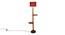 Ivana Maroon Cotton Shade Floor Lamp (Maroon) by Urban Ladder - Front View Design 1 - 494961