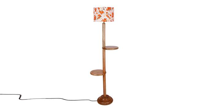 Jack Multicolour Cotton Shade Floor Lamp (Multicolor) by Urban Ladder - Cross View Design 1 - 494987