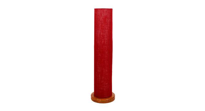 Oliver Maroon Cotton Shade Floor Lamp (Maroon) by Urban Ladder - Cross View Design 1 - 494995