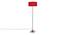 Earvin Maroon Cotton Shade Floor Lamp (Maroon) by Urban Ladder - Design 1 Side View - 495003
