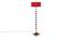 Elin Maroon Cotton Shade Floor Lamp (Maroon) by Urban Ladder - Design 1 Side View - 495004