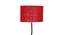 Felicia Maroon Cotton Shade Floor Lamp (Maroon) by Urban Ladder - Design 1 Side View - 495006