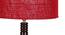Gates Maroon Cotton Shade Floor Lamp (Maroon) by Urban Ladder - Design 1 Side View - 495007