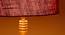 Harmon Maroon Cotton Shade Floor Lamp (Maroon) by Urban Ladder - Design 1 Side View - 495008