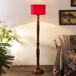 Britney Brown Cotton Shade Floor Lamp-image-10